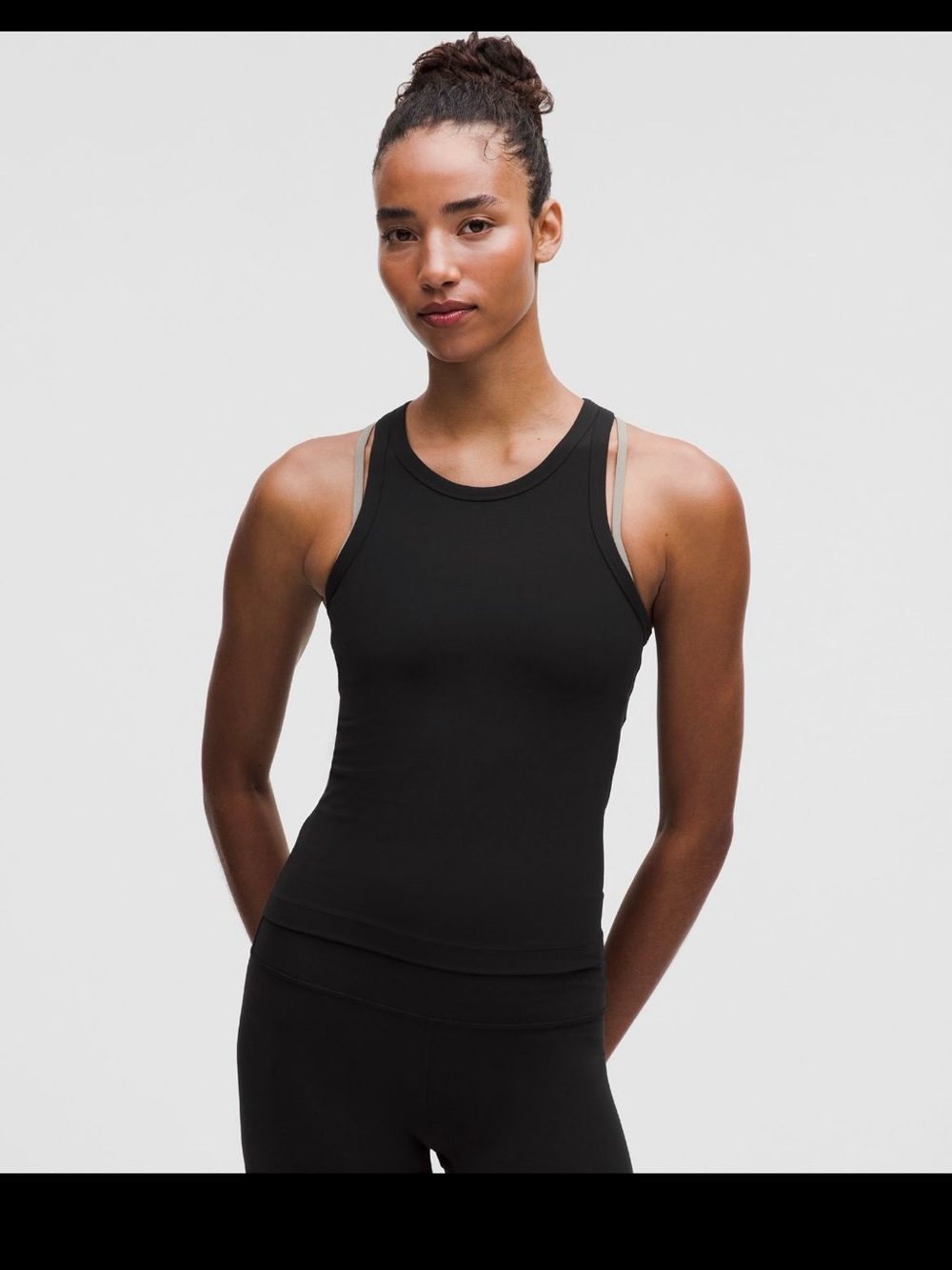 Womens Lululemon Black Align Racerback Tank Top - 14